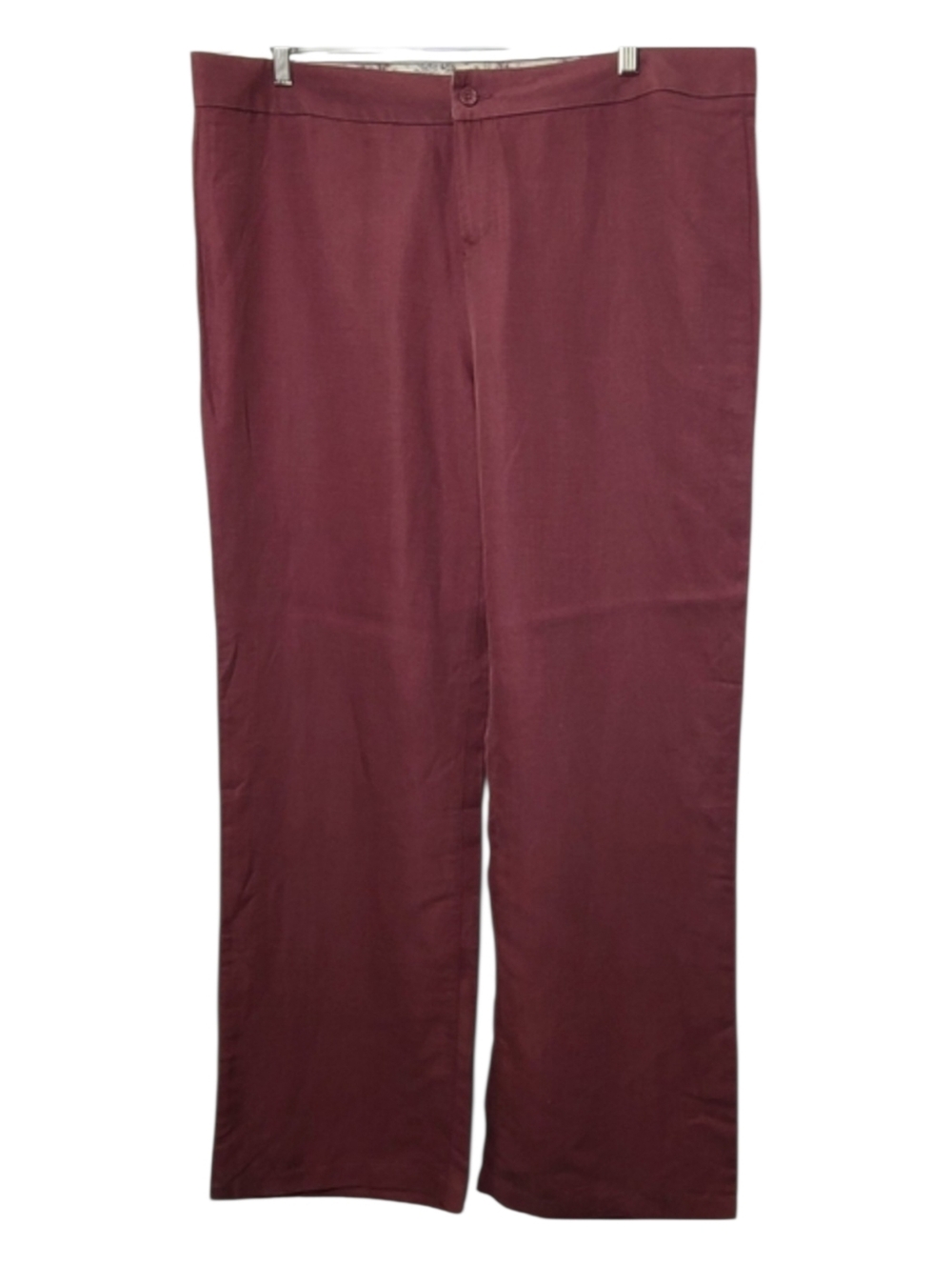 Ellen Tracy Linen Tencel Wide Leg Pants Sz 14 | Lightweight Summer Trouser